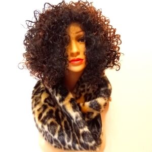 Chico's Faux Fur Slip On Neck Collar One Size NWT